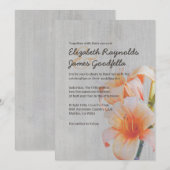 Vintage Tiger-Lilien, die Einladungen Wedding sind (Vorne/Hinten)