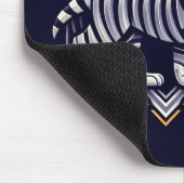 Vintage Tiger Navy Blau Mousepad (Ecke)