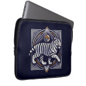 Vintage Tiger Navyblau Laptopschutzhülle (Vorne Rechts)