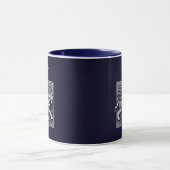 Vintage Tiger Navyblau Tasse (Zentrum)