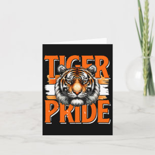 Vintage Tiger Stolz Tiger-Schul-Sportteam Retro Karte