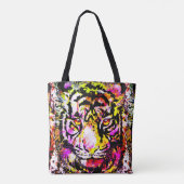 Vintage Tiger Totasche - Tiger Big Cats - Wildtier Tasche (Rückseite)