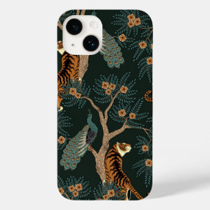 Vintage Tiger und Pfau Case-Mate iPhone 14 Hülle