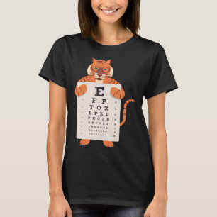 Vintage Tigers Baby Tiger Eye Chart Künstlerische T-Shirt
