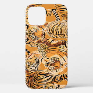 Vintage-Tigersafari-Wildlife-Muster Case-Mate iPhone Hülle