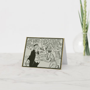 Vintage-“Tijuana-Bibel”-Notizkarte zum Falten Dankeskarte