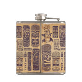 Vintage-Tiki-Set Flachmann (Rückseite)