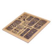Vintage-Tiki-Set Fliese (Seite)