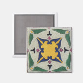 Vintage Tile Magnet (Vorderseite/Rückseite)