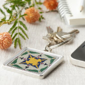 Vintage Tile Schlüsselanhänger (Seite)