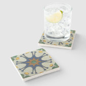 Vintage Tile Steinuntersetzer (Seitenansicht)