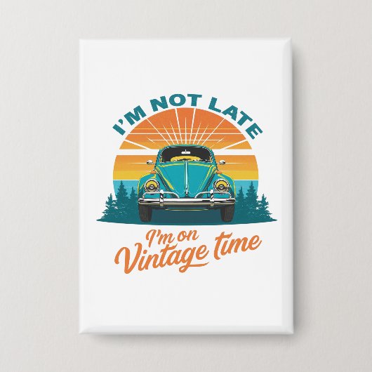 Vintage Time Ride Button (Vorderseite)