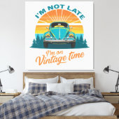 Vintage Time Ride Leinwanddruck (Insitu (Schlafzimmer))