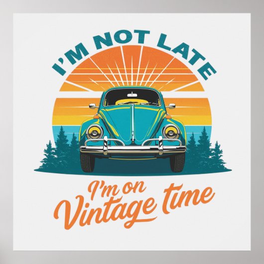 Vintage Time Ride Poster (Vorne)