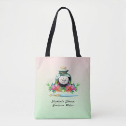 Vintage-Tintenfass und Feder Freelance-Autor Tasche