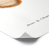 Vintage Tintenfisch-/Kraken-Illustration Poster (Ecke)