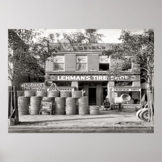 Vintage Tire Shop Poster (Vorne)