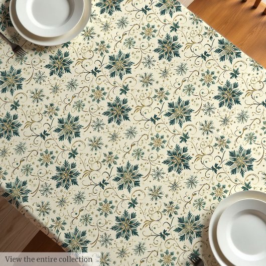 Vintage Tischdecke mit Aquarellfarben