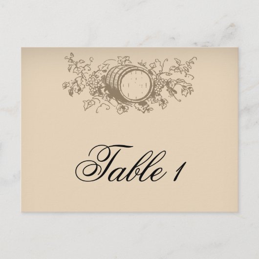 Vintage Tischnummer (Vorderseite)