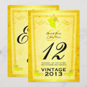 Vintage Tischnummer (Vorne/Hinten)