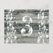 Vintage Tischnummer aus Altem Holz (Vorderseite)