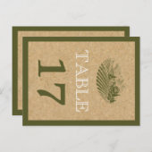 Vintage Tischnummer der Weinberge und der Korkhoch (Vorne/Hinten)