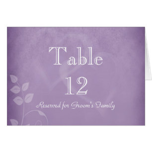 Vintage Tischnummer-Karte