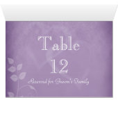 Vintage Tischnummer-Karte (Innenansicht Horizontal (Unten))