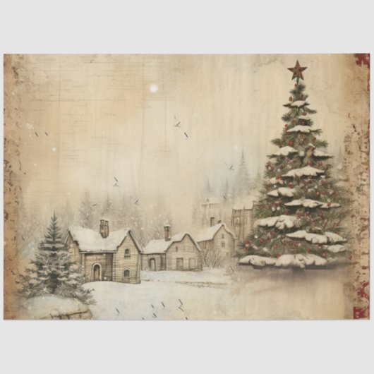 Vintage Tissue Paper Seidenpapier (Vorderseite)