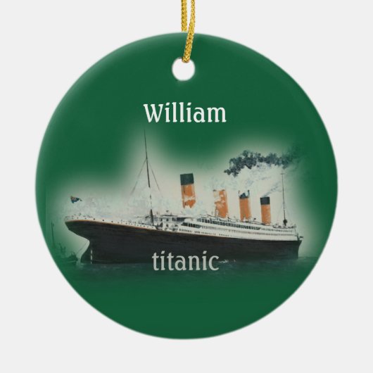 Vintage Titanic Ship Keramik Ornament (Vorne)
