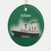 Vintage Titanic Ship Keramik Ornament (Links)