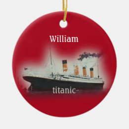 Vintage Titanic Ship Keramik Ornament