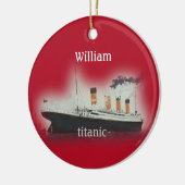 Vintage Titanic Ship Keramik Ornament (Links)
