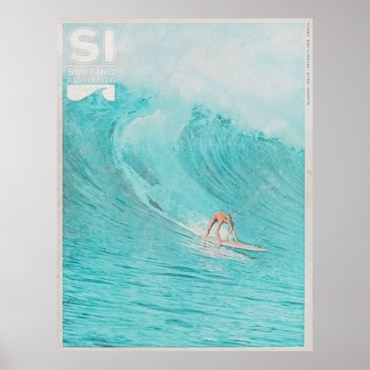 Vintage Titelseite des Surfmagazins Poster (Vorne)