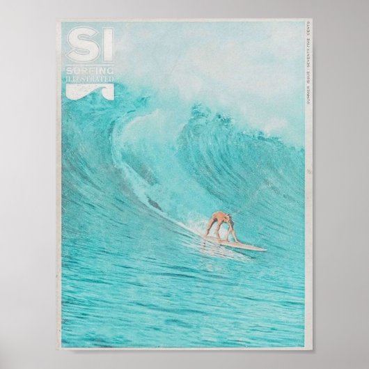 Vintage Titelseite des Surfmagazins Poster (Vorne)