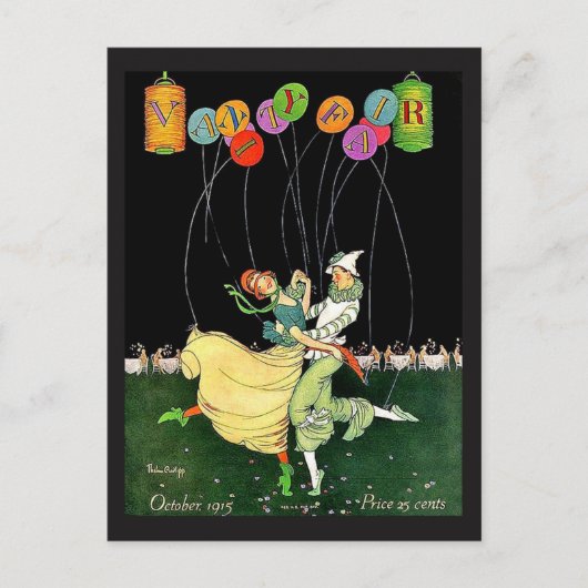 Vintage Titelseite des Vanity Fair Magazine 1915 Postkarte (Vorderseite)