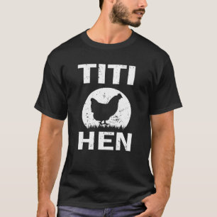 Vintage Titi Huhn Familie passende Hühnchenliebhab T-Shirt