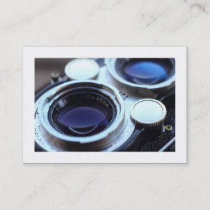 Vintage-TLR-Kamera (mit Rand) Visitenkarte