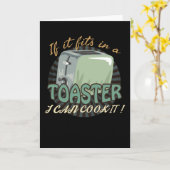 Vintage Toaster Karte (Gelbe Blume)