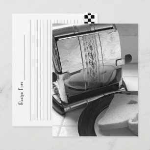 Vintage Toaster Rezept Karte Postkarte