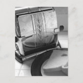 Vintage Toaster Rezept Karte Postkarte (Vorderseite)