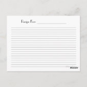 Vintage Toaster Rezept Karte Postkarte (Rückseite)