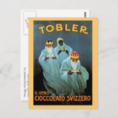 Vintage Tobler-Schokoladenwerbung Postkarte (Vorne/Hinten)