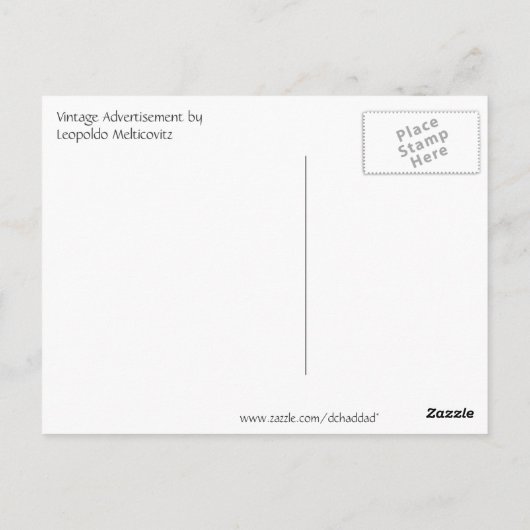 Vintage Tobler-Schokoladenwerbung Postkarte (Rückseite)