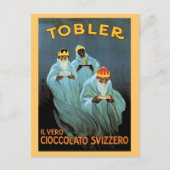 Vintage Tobler-Schokoladenwerbung Postkarte (Vorderseite)