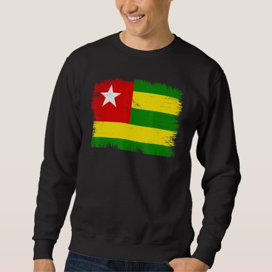 Vintage Togo Flag Togolese Independence Day Sweatshirt (Vorderseite)