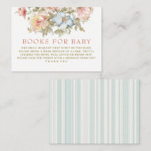 Vintage-Toile-Blumen-Bücher für Baby-Baby-Party