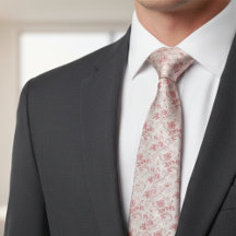 Vintage Toile De Jouy Dusty Rose Pattern