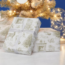 Vintage-Toile-Winter-Nahtloses Muster Urlaub