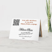 Vintage Toilette im Wald - anpassen Karte (Rückseite)